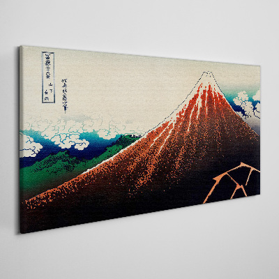 Obraz na plátně Sopka Fuji v barvách Japonska
