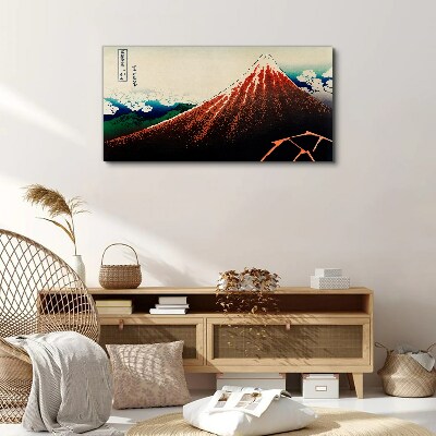 Obraz na plátně Sopka Fuji v barvách Japonska