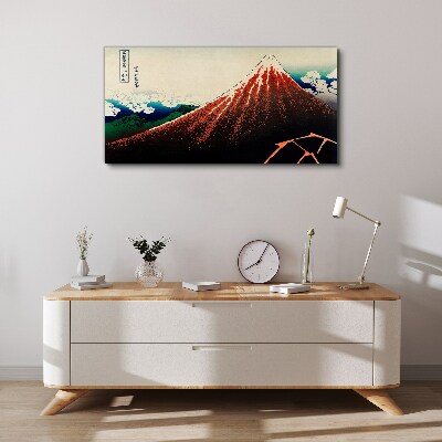 Obraz na plátně Sopka Fuji v barvách Japonska