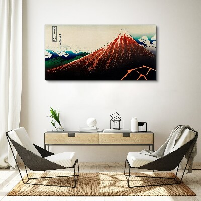 Obraz na plátně Sopka Fuji v barvách Japonska