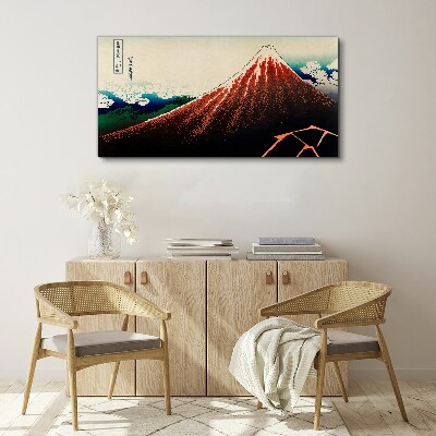 Obraz na plátně Sopka Fuji v barvách Japonska