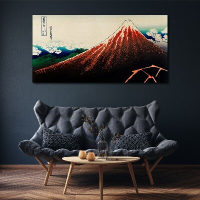 Obraz na plátně Sopka Fuji v barvách Japonska