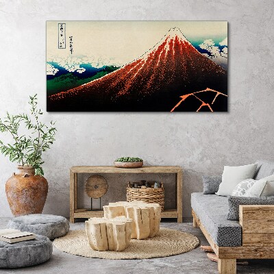 Obraz na plátně Sopka Fuji v barvách Japonska