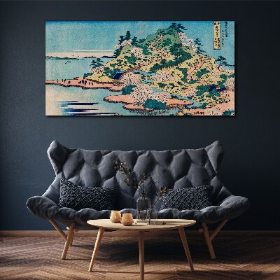 Obraz na plátně Asie Island mořská horská řeka