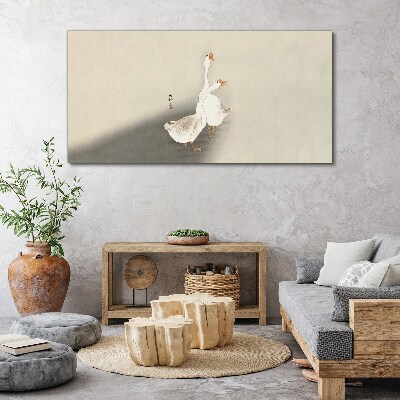 Obraz na plátně Husy ptáci
