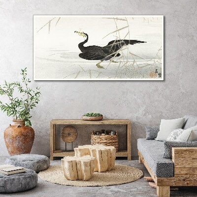 Obraz na plátně Asie Lake Animal Bird