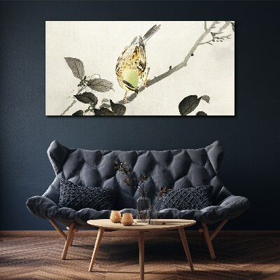 Obraz na plátně Větev živočišného ptáka