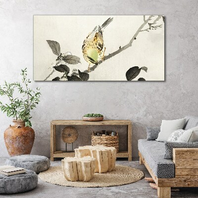 Obraz na plátně Větev živočišného ptáka