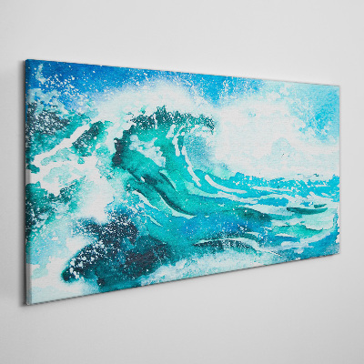 Obraz na plátně Mořské vlny volně žijících živočichů