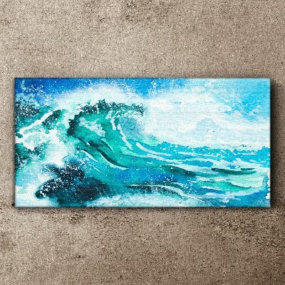 Obraz na plátně Mořské vlny volně žijících živočichů