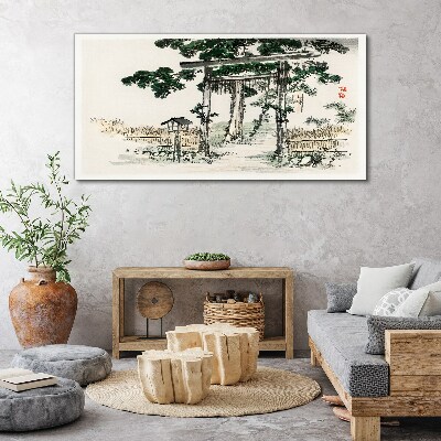 Obraz na plátně Stromy listy