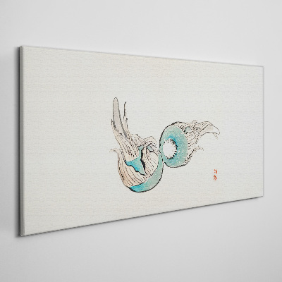 Obraz na plátně Japonské Ryby Ilustrace