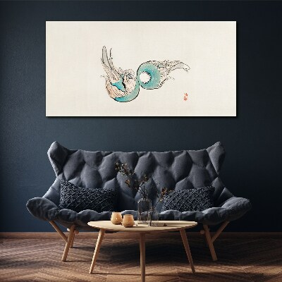 Obraz na plátně Japonské Ryby Ilustrace