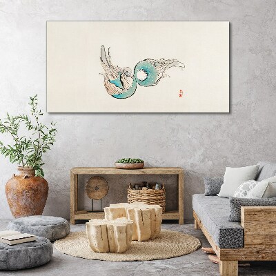 Obraz na plátně Japonské Ryby Ilustrace