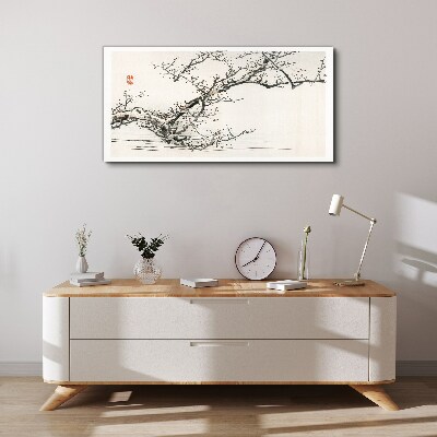 Obraz na plátně Japonský styl kvetoucí větev