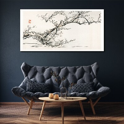 Obraz na plátně Japonský styl kvetoucí větev
