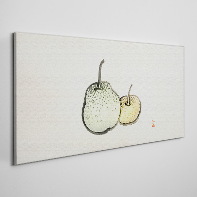 Obraz na plátně Abstrakce ovoce hruška