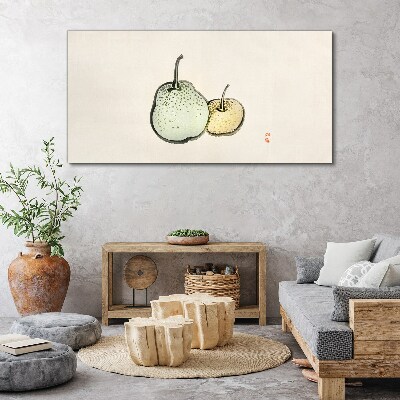 Obraz na plátně Abstrakce ovoce hruška
