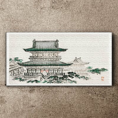 Obraz na plátně Asijské tradiční budovy