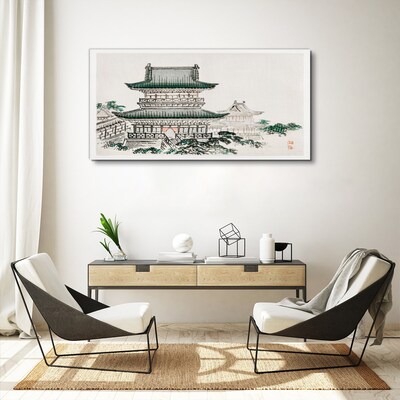 Obraz na plátně Asijské tradiční budovy