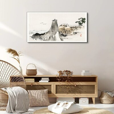 Obraz na plátně Chata Tree Sea Birds