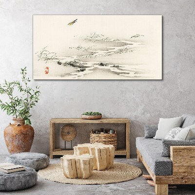 Obraz na plátně Pták řeka