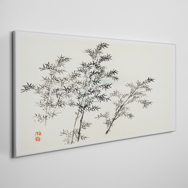 Obraz na plátně Asijské větve stromů