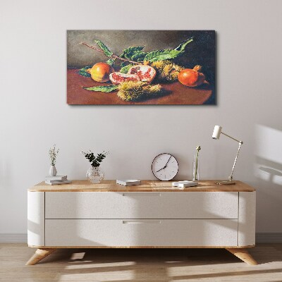 Obraz na plátně Ovocný větev granátové jablko