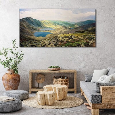 Obraz na plátně Jezero horské krajiny