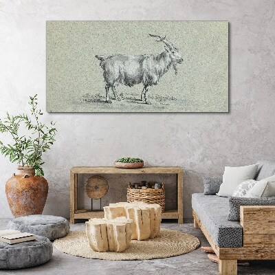 Obraz na plátně Moderní zvířecí koza