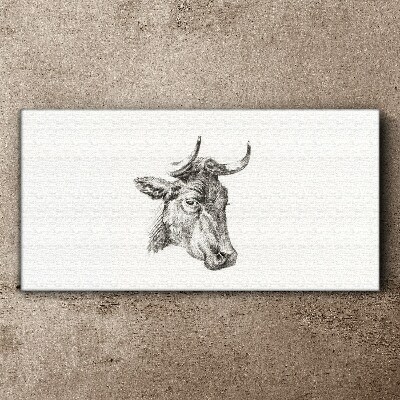Obraz na plátně Kreslení krávy zvířat