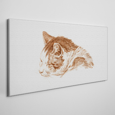 Obraz na plátně Kreslení zvířat kočka