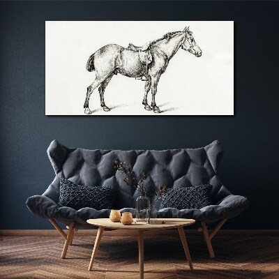Obraz na plátně Kreslení zvířecího koně