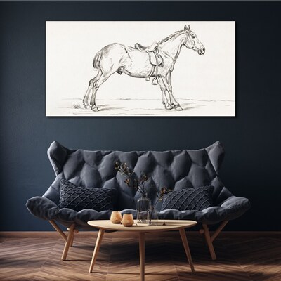 Obraz na plátně Kreslení zvířecího koně