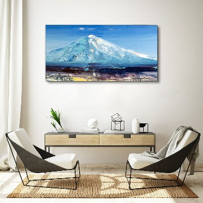 Obraz na plátně Abstrakce Lake Mount Sky