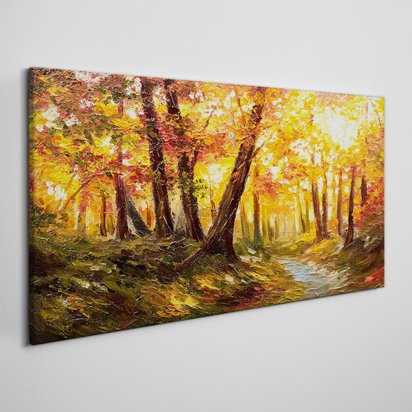 Obraz na plátně Podzimní Lesní listy přírody