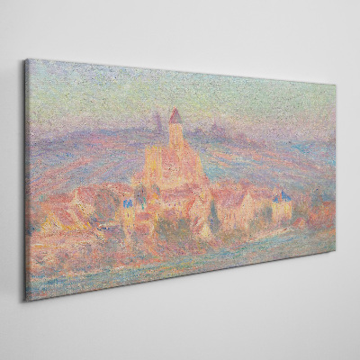 Obraz na plátně Sunset Vetheuil mince