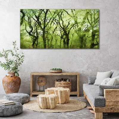 Obraz na plátně Abstrakce lesa