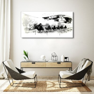 Obraz na plátně Abstrakce pouštní zvířata