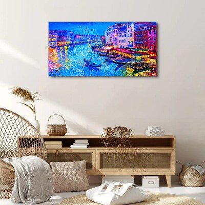 Obraz na plátně Abstrakce městských člunů