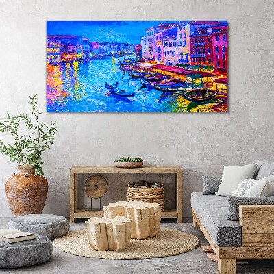 Obraz na plátně Abstrakce městských člunů