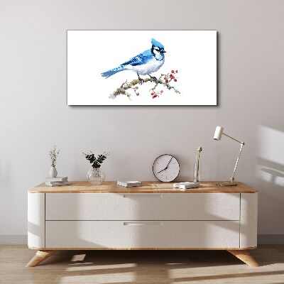 Obraz na plátně Bluebird na větvi