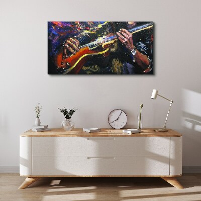 Obraz na plátně Abstrakce kytarové hudby