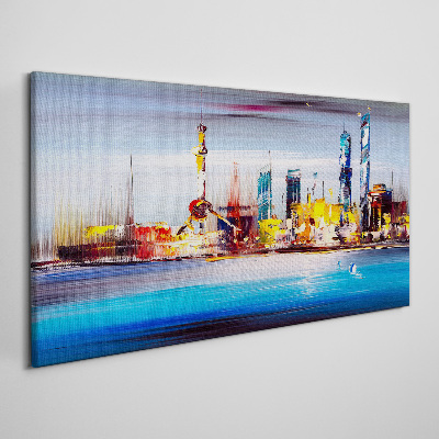 Obraz na plátně Moderní panoráma města