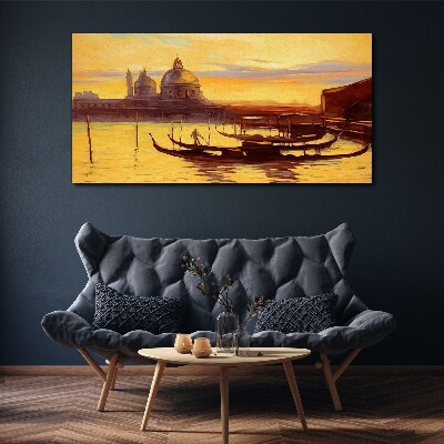 Obraz na plátně City Port Sunset