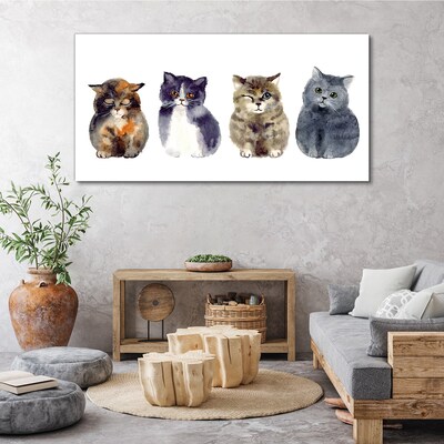 Obraz na plátně Zvířata Akvarel kočky