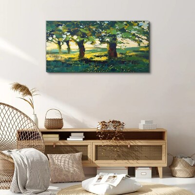 Obraz na plátně Abstrakce strom trávy