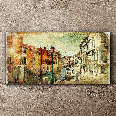 Obraz na plátně Venice River City