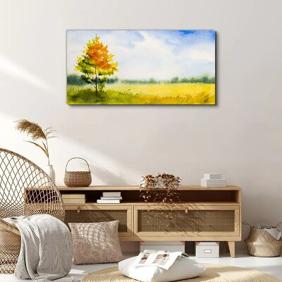 Obraz na plátně Abstrakce strom Sky