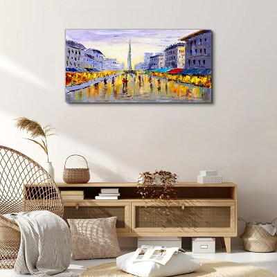 Obraz na plátně Golden Avenue ve světle západu slunce